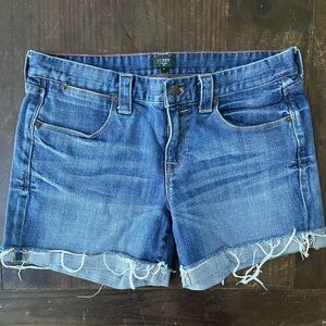 J.crew frayed rolled denim jeans 8